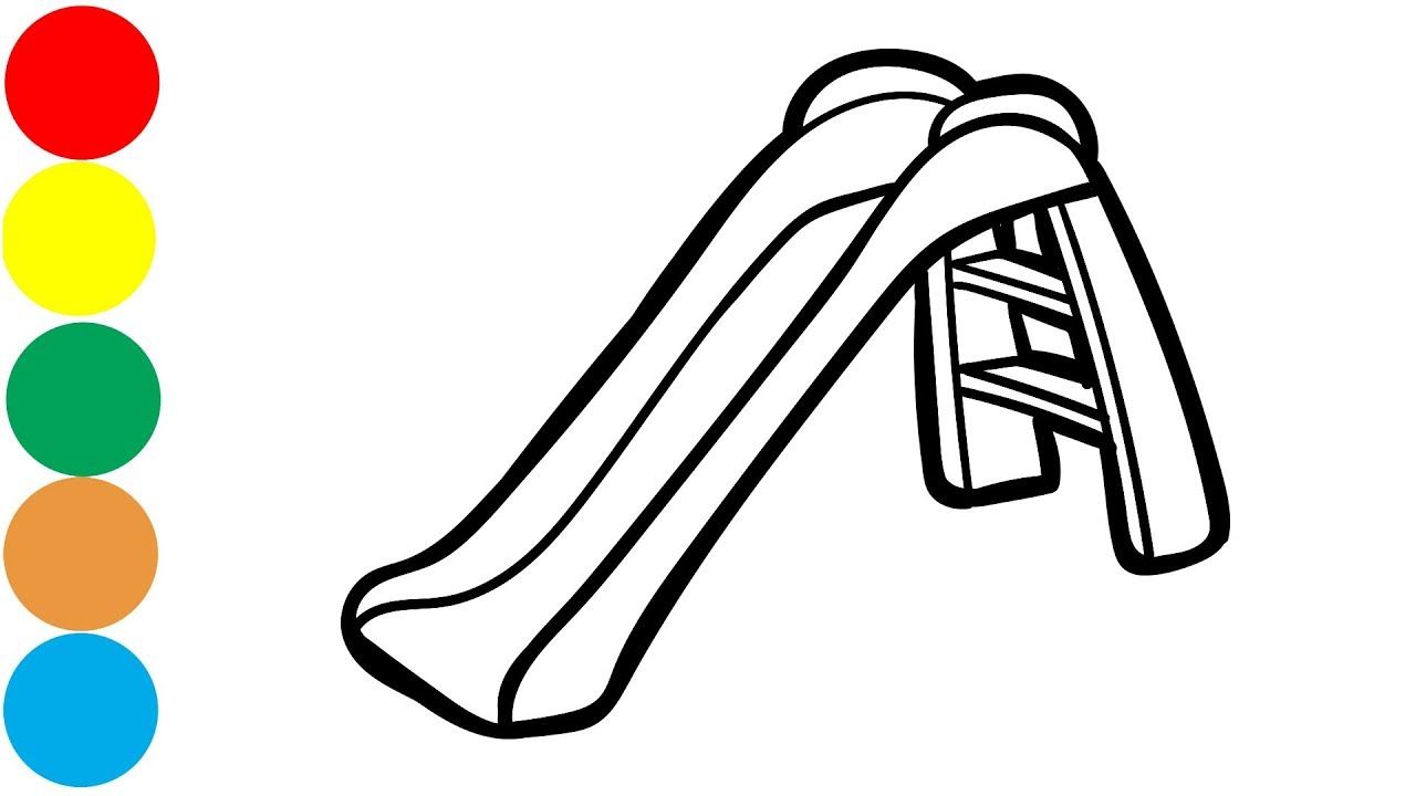 Coloring children slide