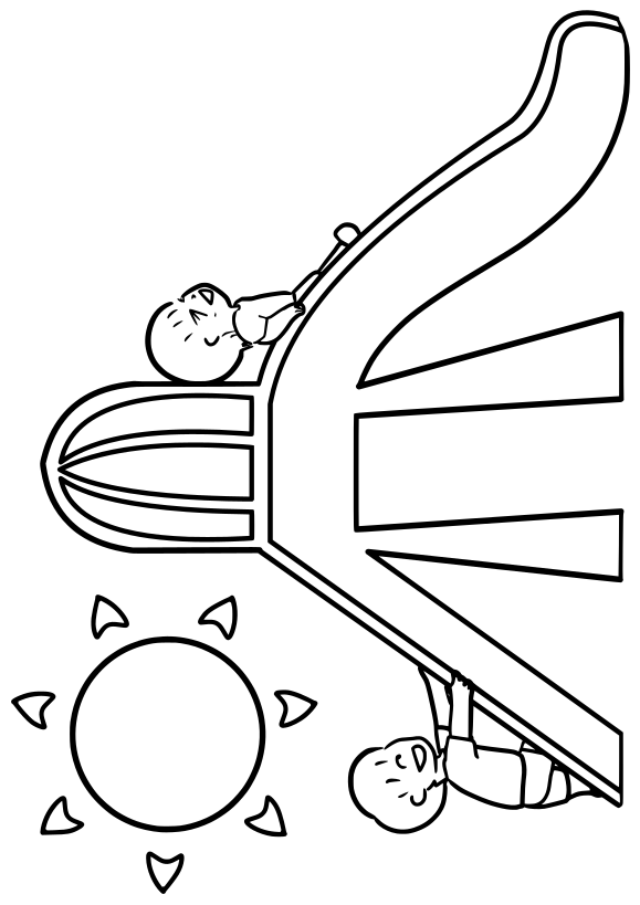 Slide drawing for coloring page free printable nurieworld