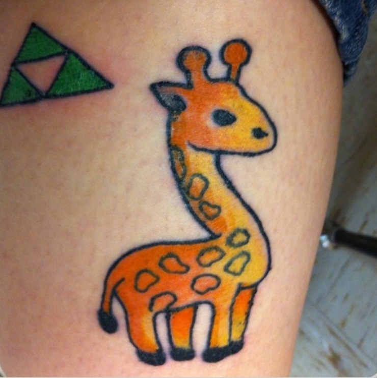 Giraffe tattoos