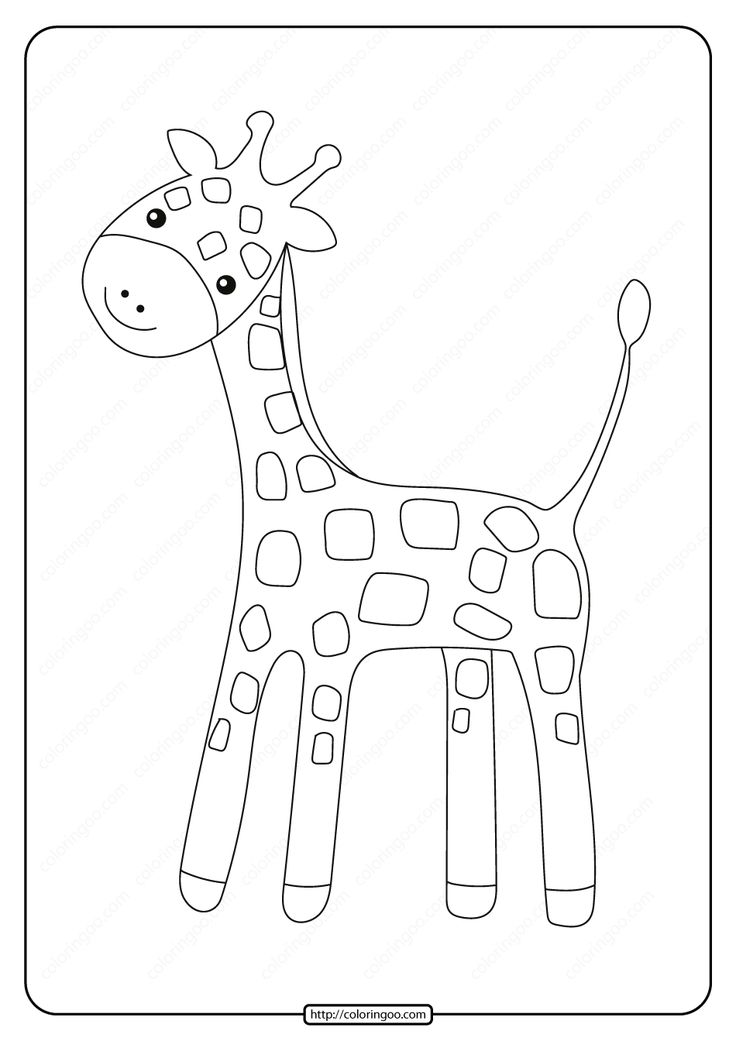 Free printable baby giraffe pdf coloring page giraffe coloring pages giraffe colors giraffe