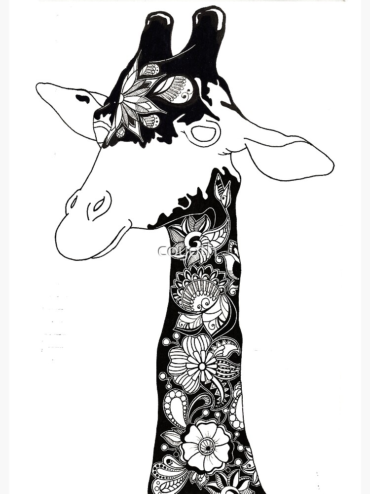 Giraffe tattoo poster for sale by coyoth