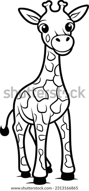 Giraffe colouring book stock photos and pictures