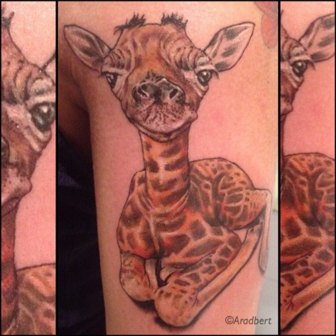Giraffe tattoos
