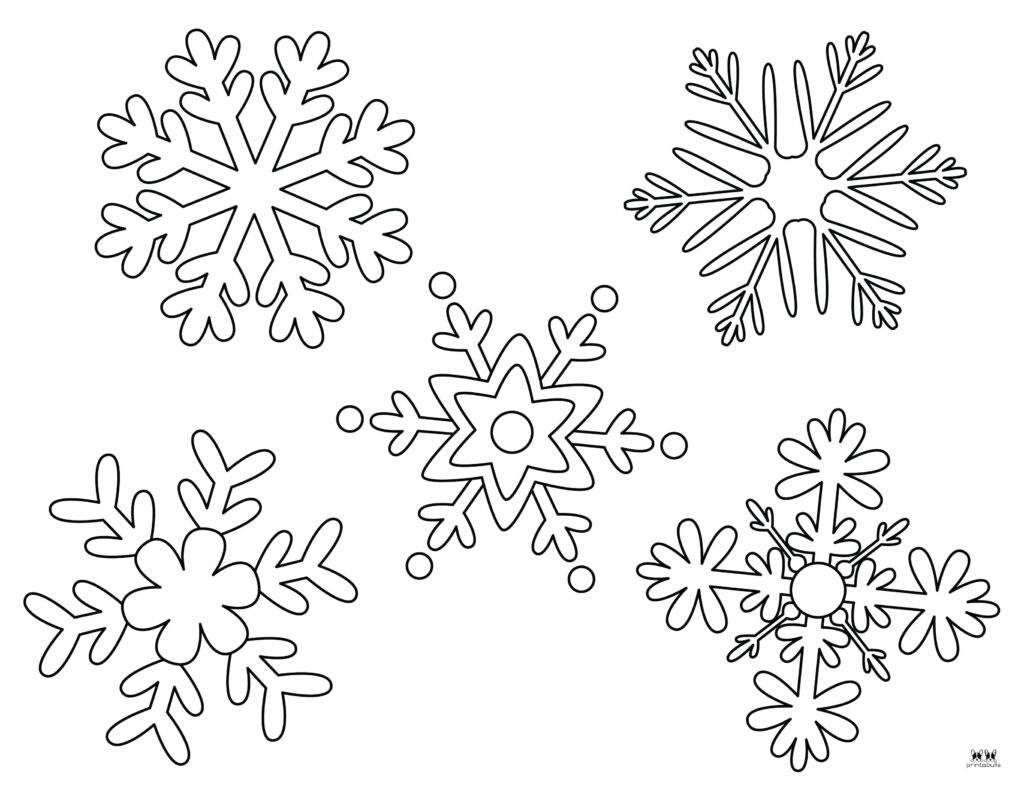 Snowflake coloring pages