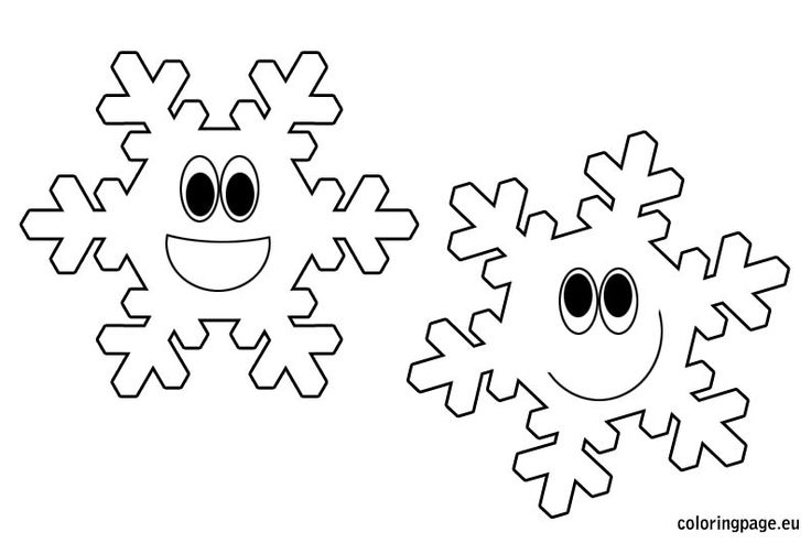 Snowflakes coloring page crafts and worksheets for preschooltoddler and kindergarten