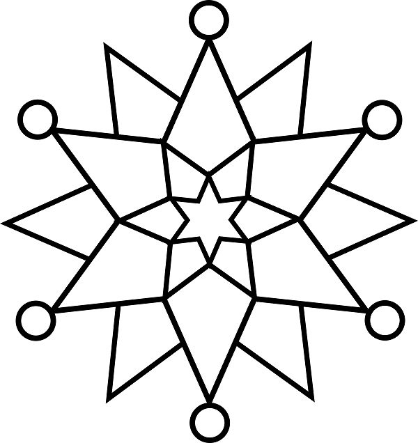 Simple snowflake coloring pages free printable crafts and worksheets for preschooltoddler and kindergarten