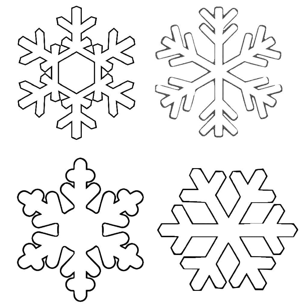 Snowflakes coloring pages images print for free