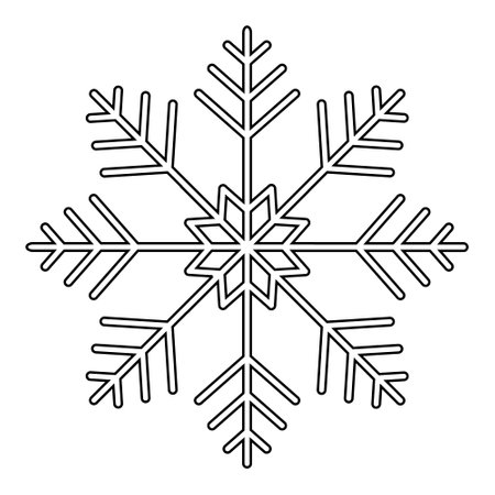 Snowflake coloring page cliparts stock vector and royalty free snowflake coloring page illustrations