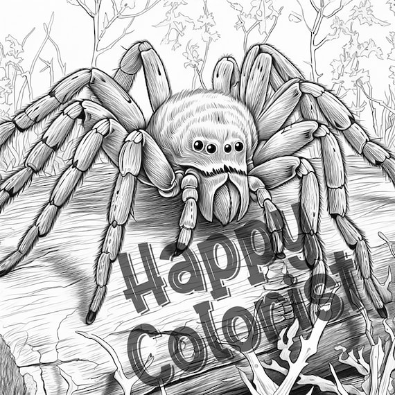 Spider coloring pages explore the intricate world of spiders with our detailed and easy