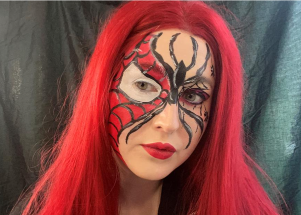 Art shed blog kids spider face paint tutorial