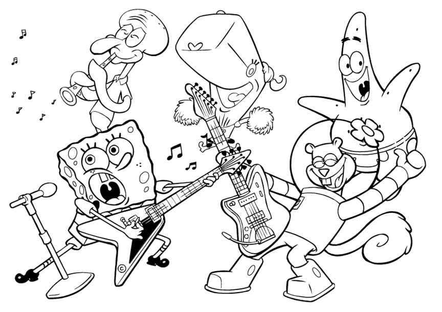 Clarinet coloring pages
