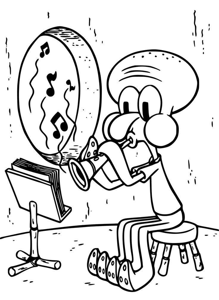 Musical instruments coloring pages