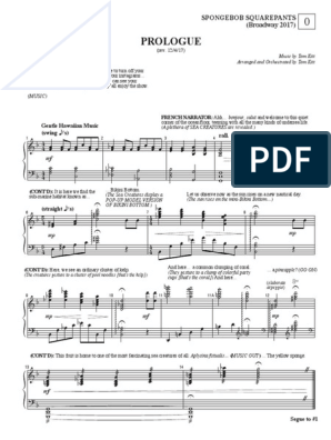 Spongebob squarepants piano