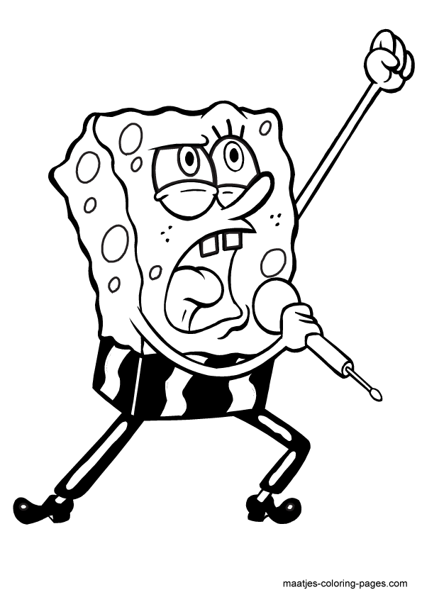 Singing spongebob squarepants coloring page coloring pages spongebob coloring spongebob