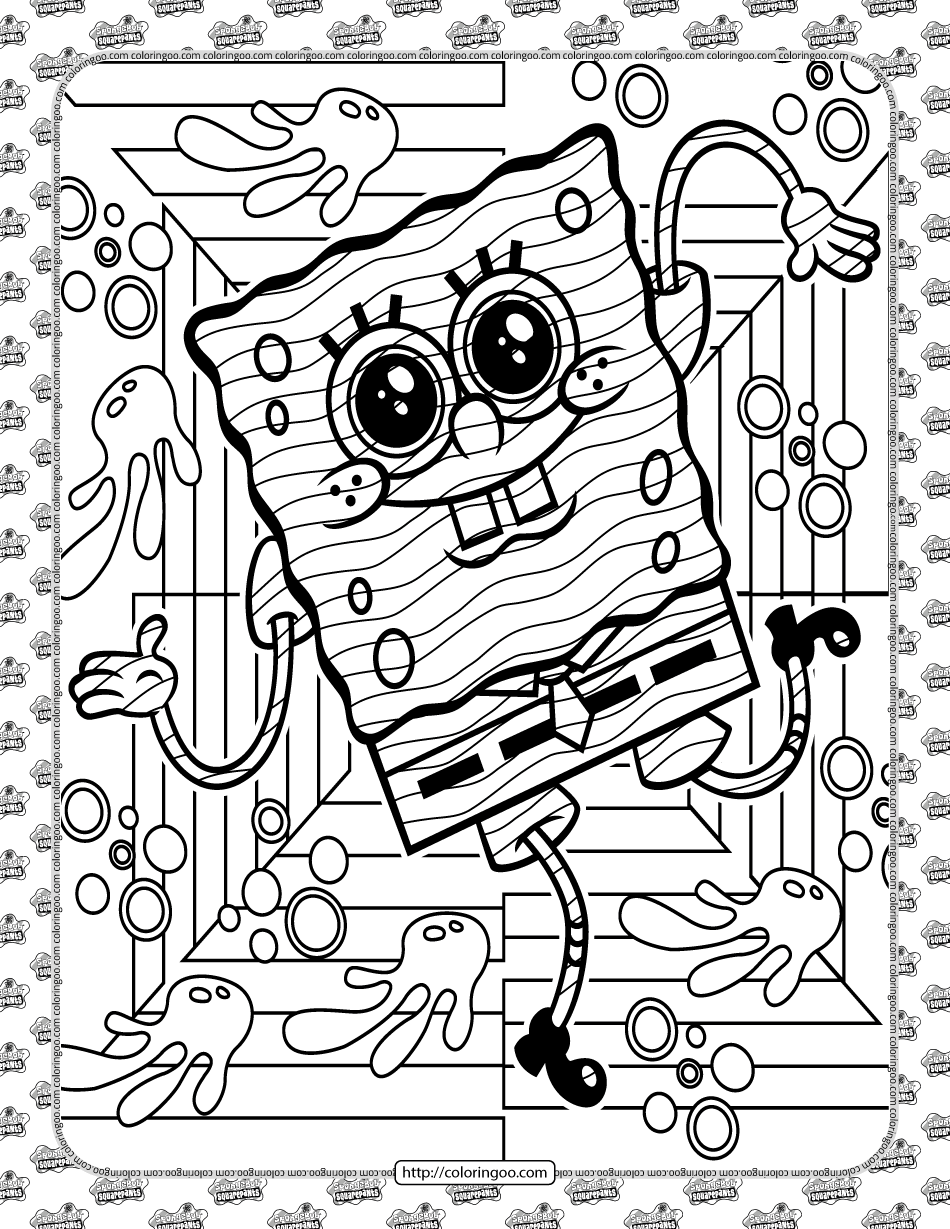 Spongebob coloring sheet for kids spongebob coloring coloring sheets for kids free adult coloring pages