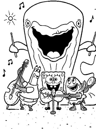 Spongebob squarepants coloring page