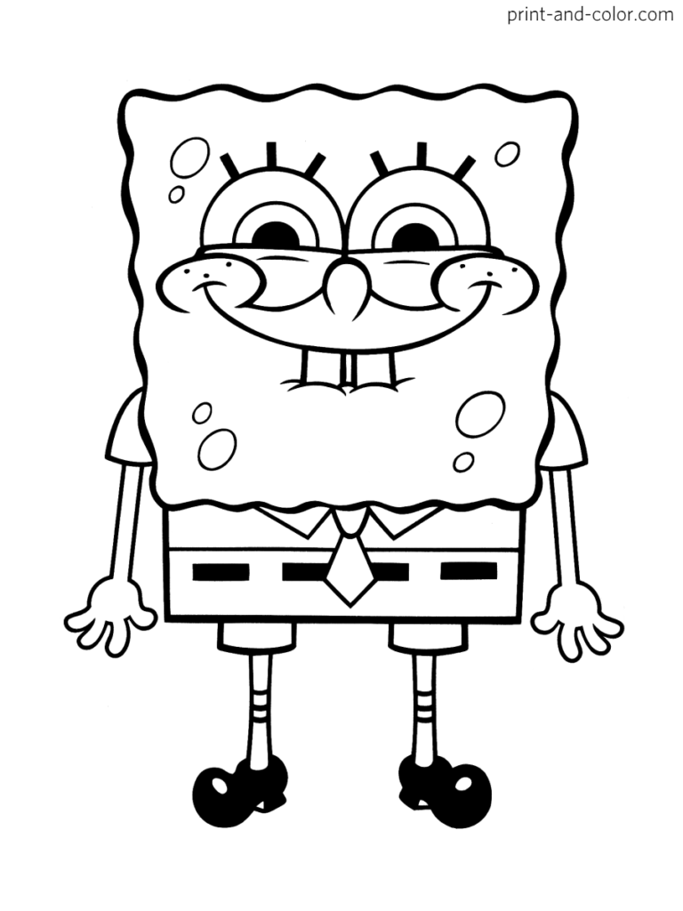 Spongebob squarepants coloring pages print and color spongebob drawings cartoon coloring pages spongebob coloring
