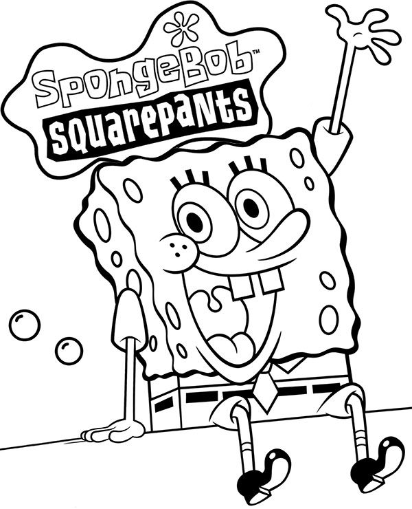 Spongebob coloring page to print