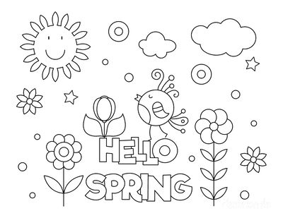Free printable spring coloring pages for kids adults spring coloring pages spring coloring sheets easter coloring pages