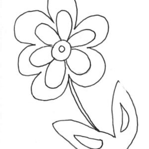 Spring flowers coloring pages printable for free download