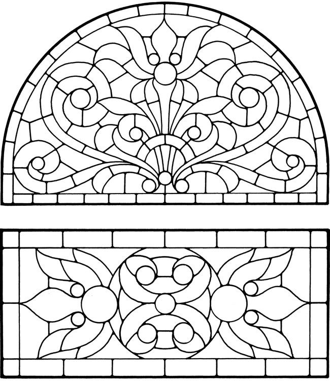 Coloring pages stained glass