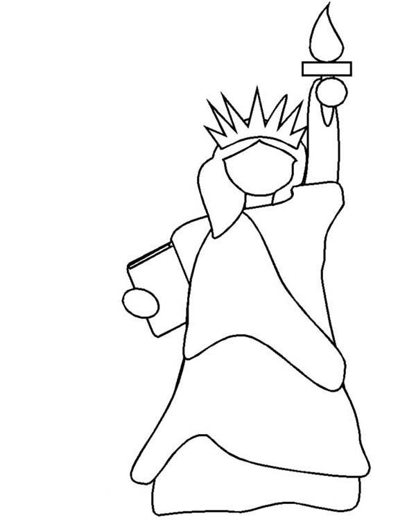 Statue of liberty outline sketch sketch coloring page online coloring pages coloring pages liberty kids