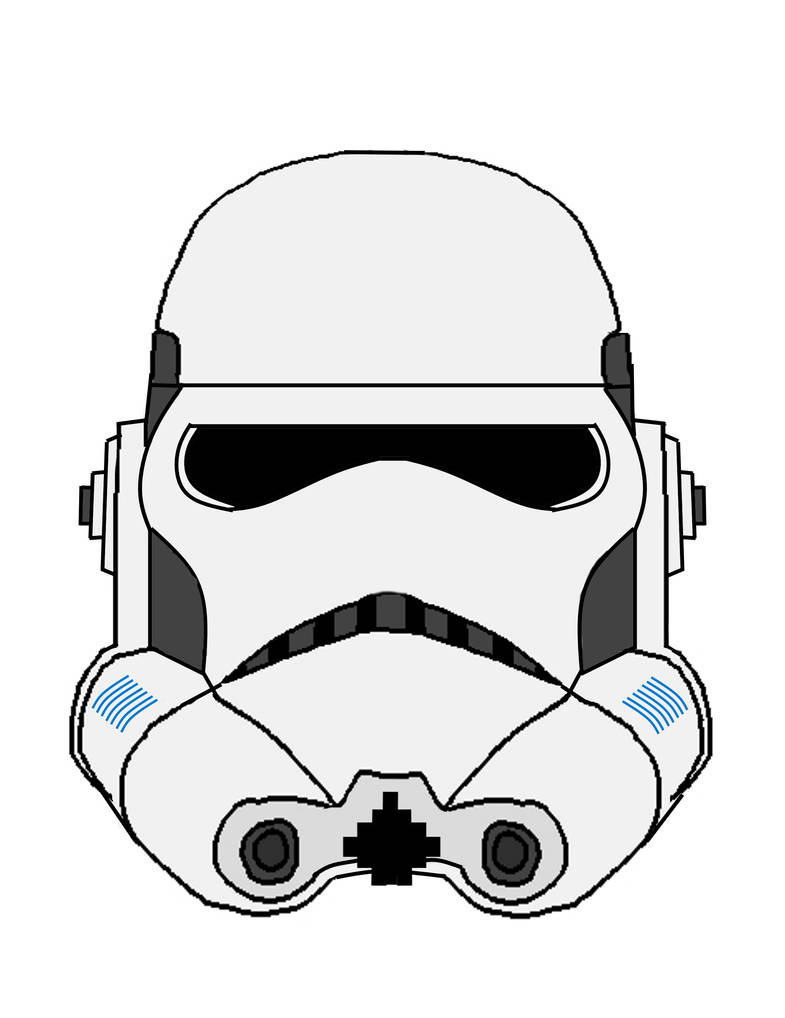 Clone wars triton helmet template by cameron