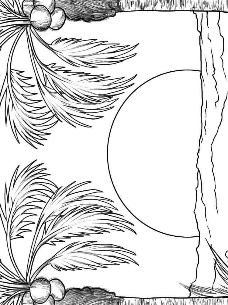 Sunset coloring pages