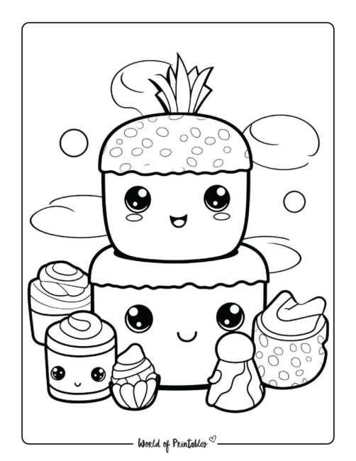Food coloring pages