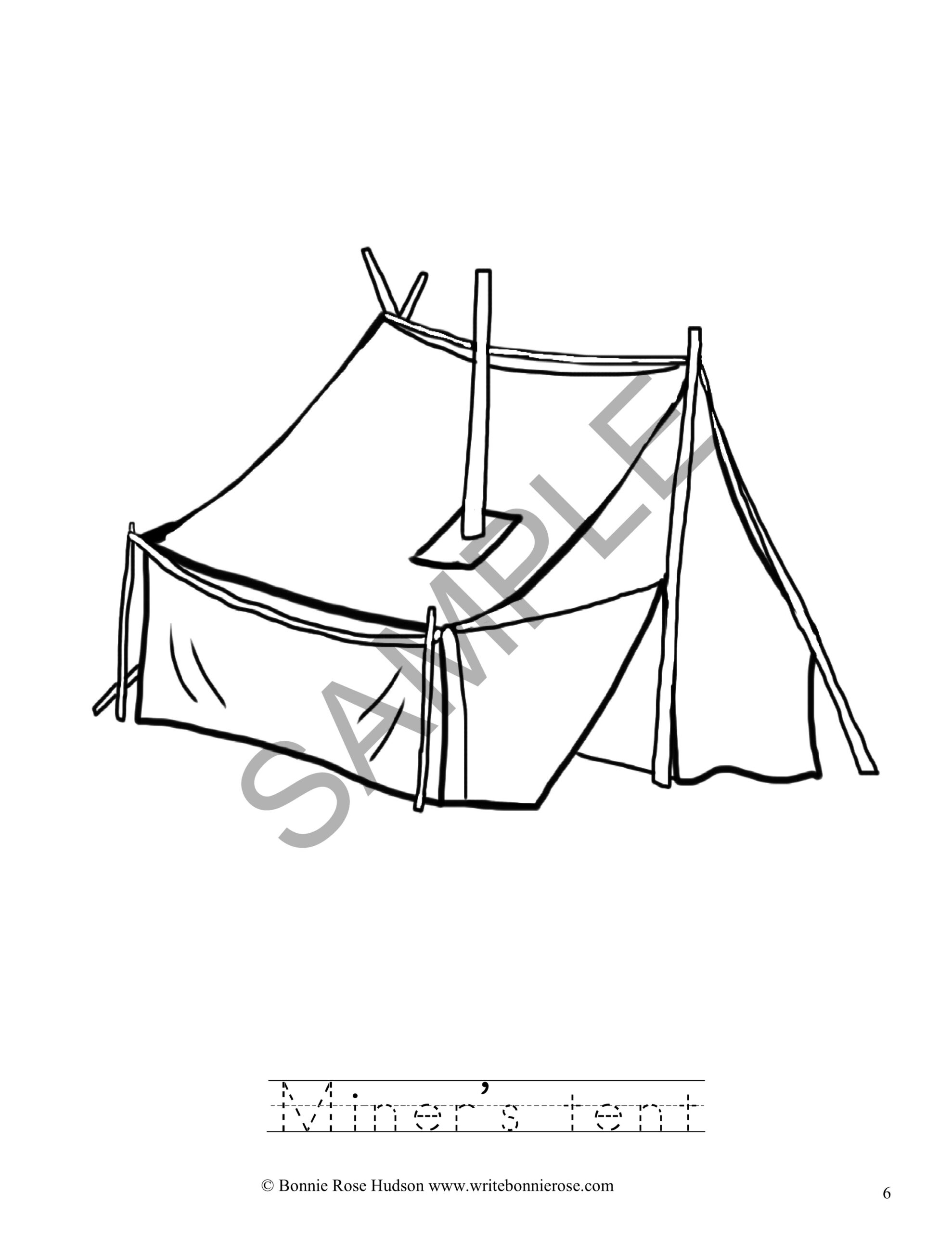 Gold rush coloring book