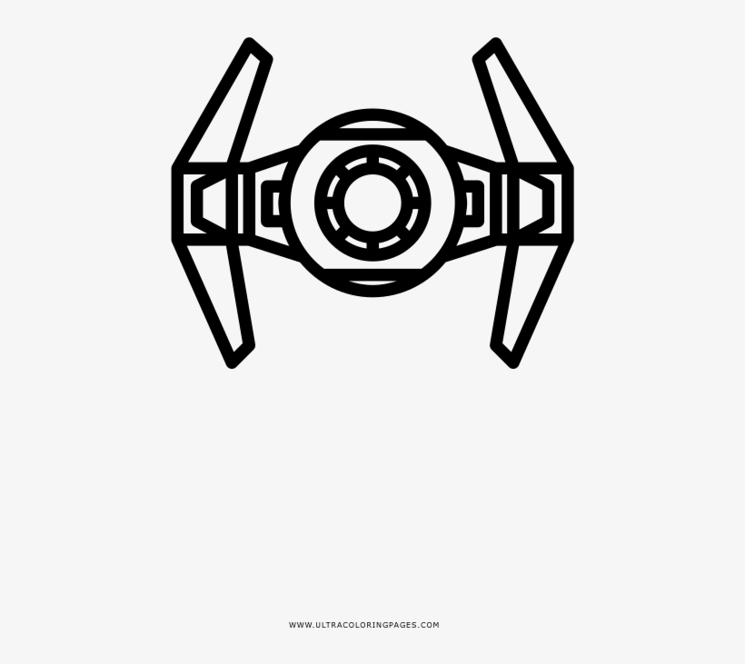 Tie fighter coloring page