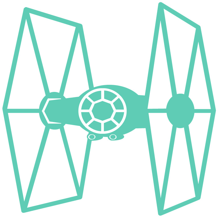 Star wars empire tie fighter die cut vinyl multiple lors decal made usa