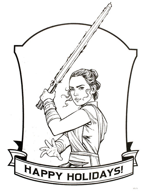 Star wars christmas coloring book â spokane photography