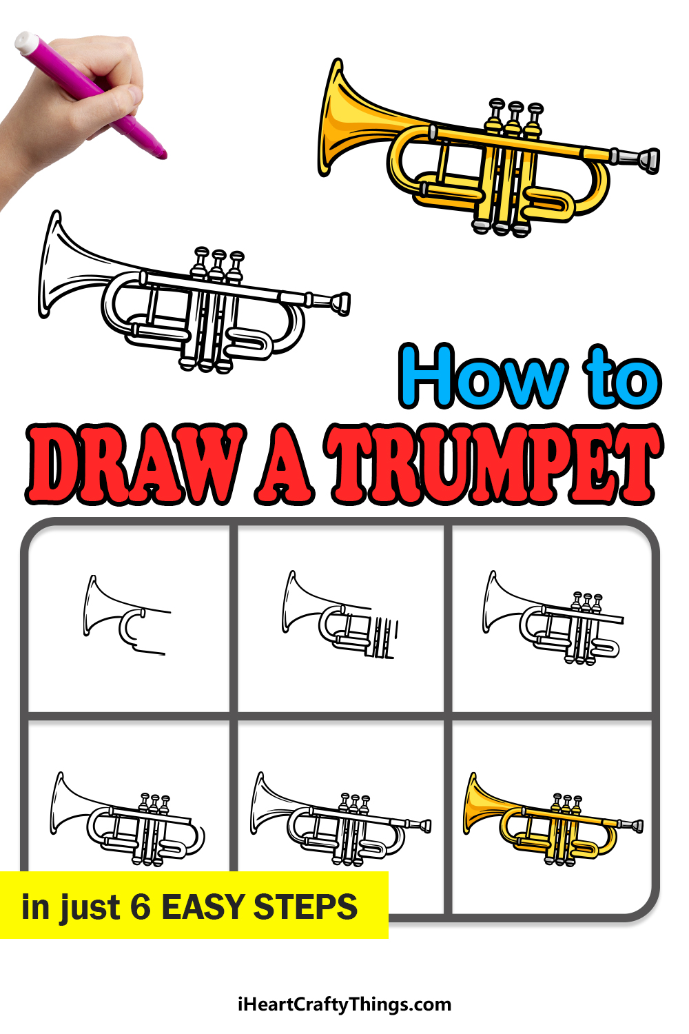 Trumpet drawing