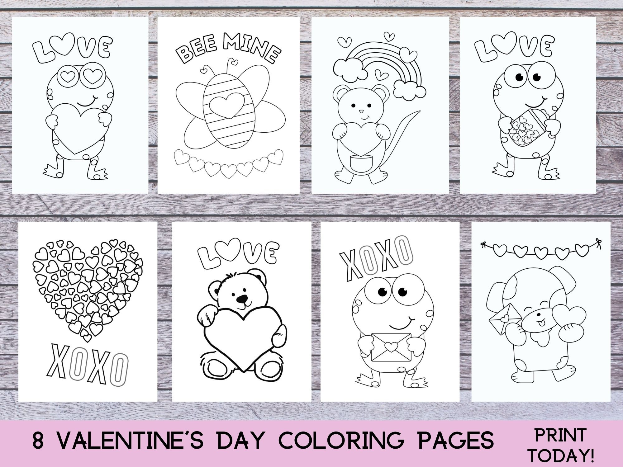 Kids valentine coloring sheet easy valentines day coloring pages printable valentines day coloring pages