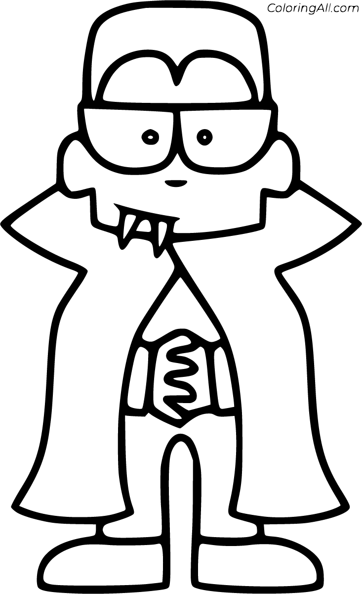 Free printable vampire coloring pages in vector format easy to print from any device and automatâ halloween coloring pages coloring pages halloween coloring