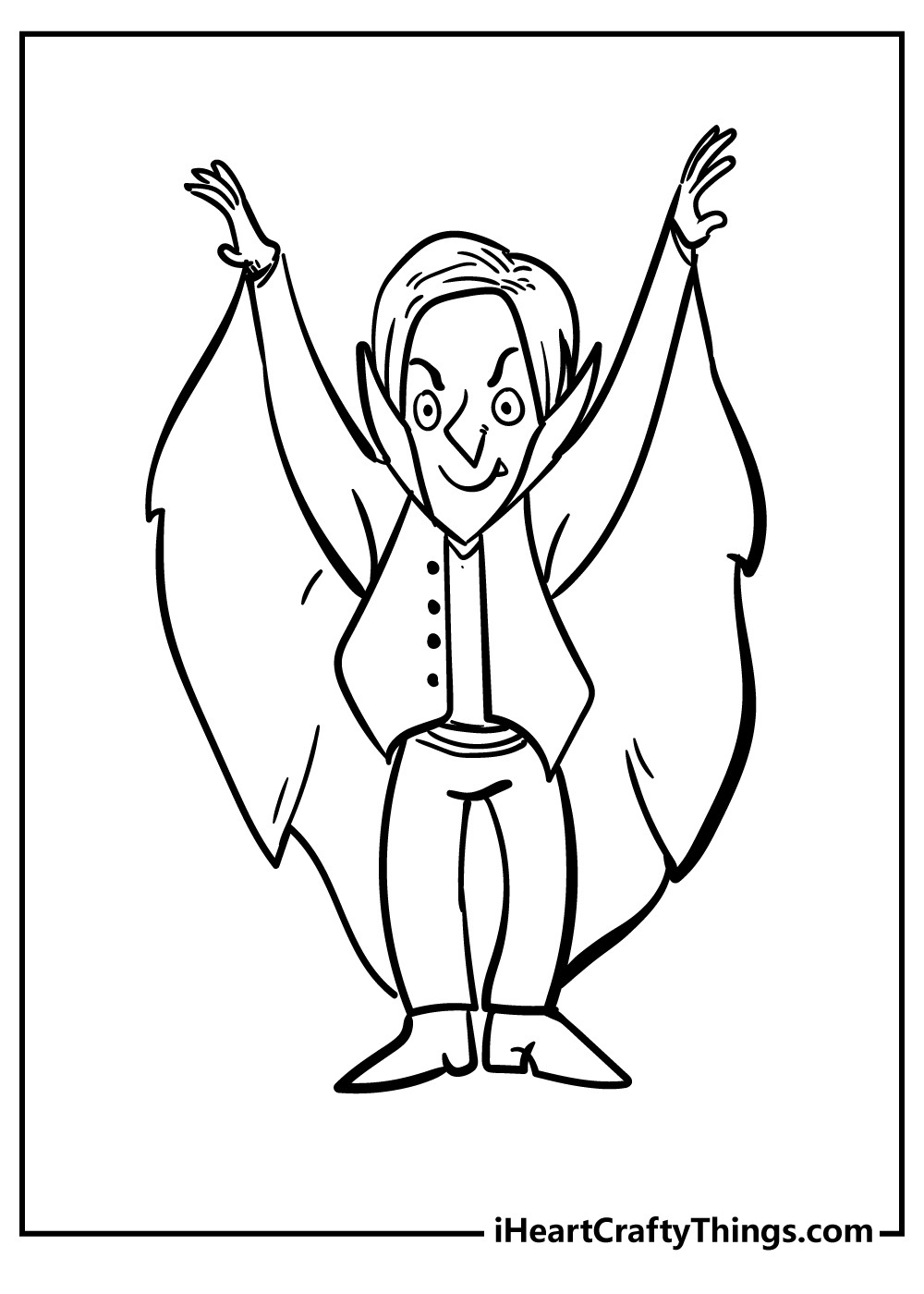 Vampire coloring pages free printables