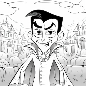 Page creepy vampire coloring page images