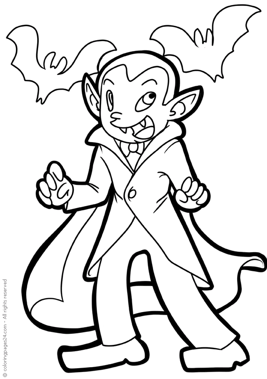 Vampires coloring pages