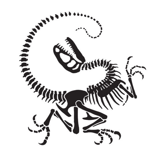Velociraptor temporary tattoo