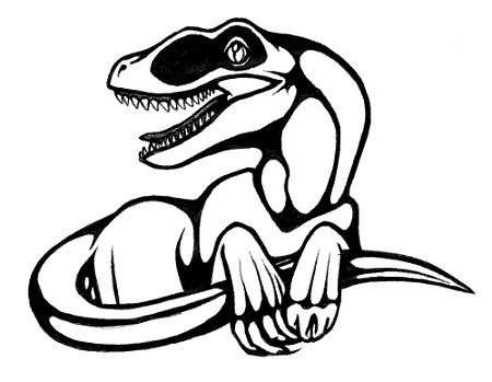 Raptor tattoo by lorr on