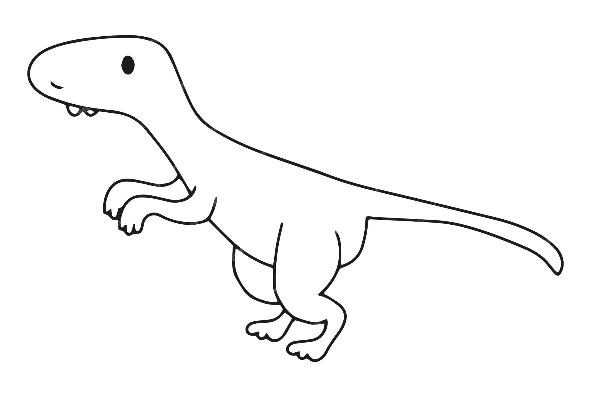 Premium vector velociraptor dinosaur vector illustration