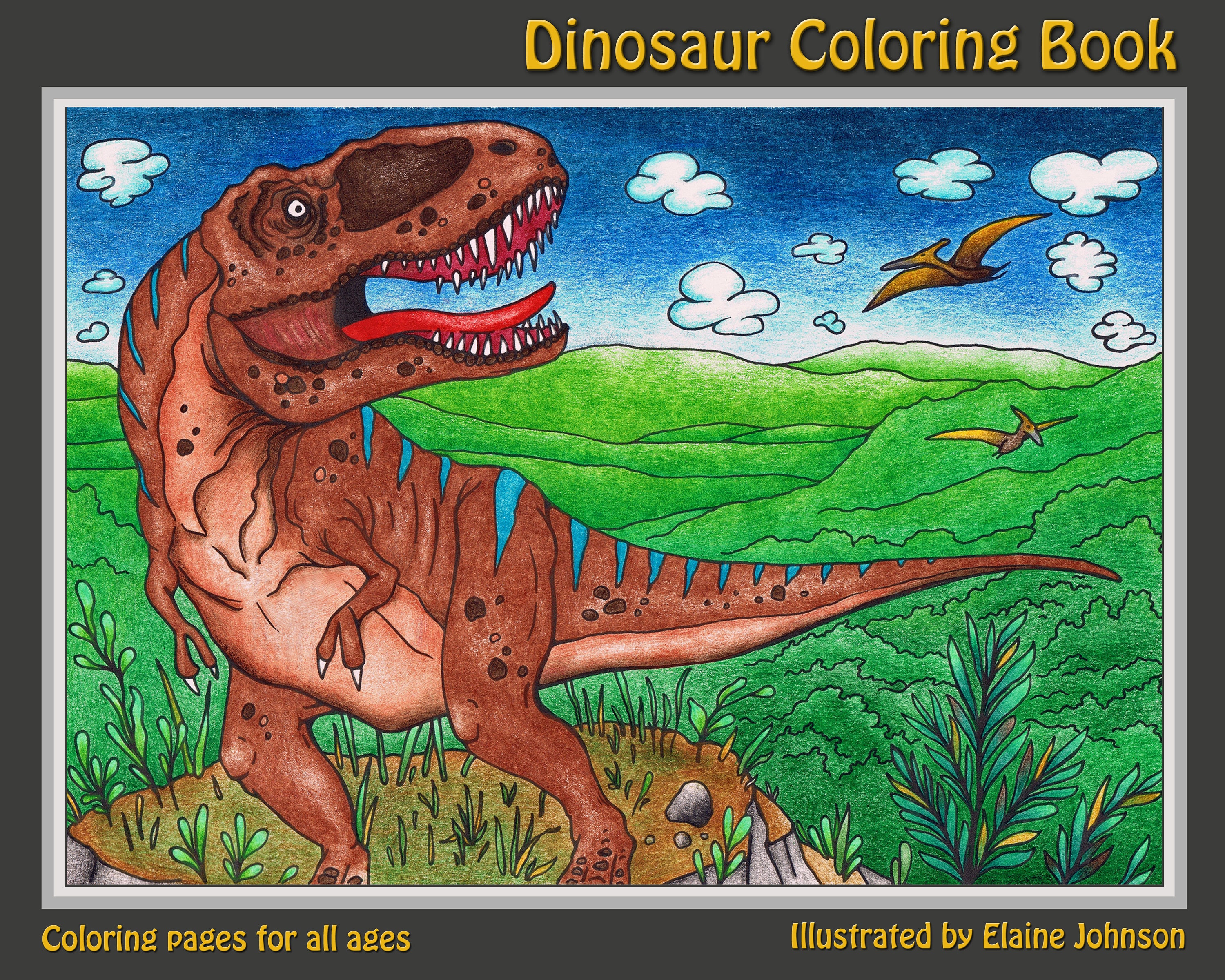 Dinosaur coloring book coloring book kids coloring book dinosaur book dinosaur art book dinosaur art coloring pages coloring for kids
