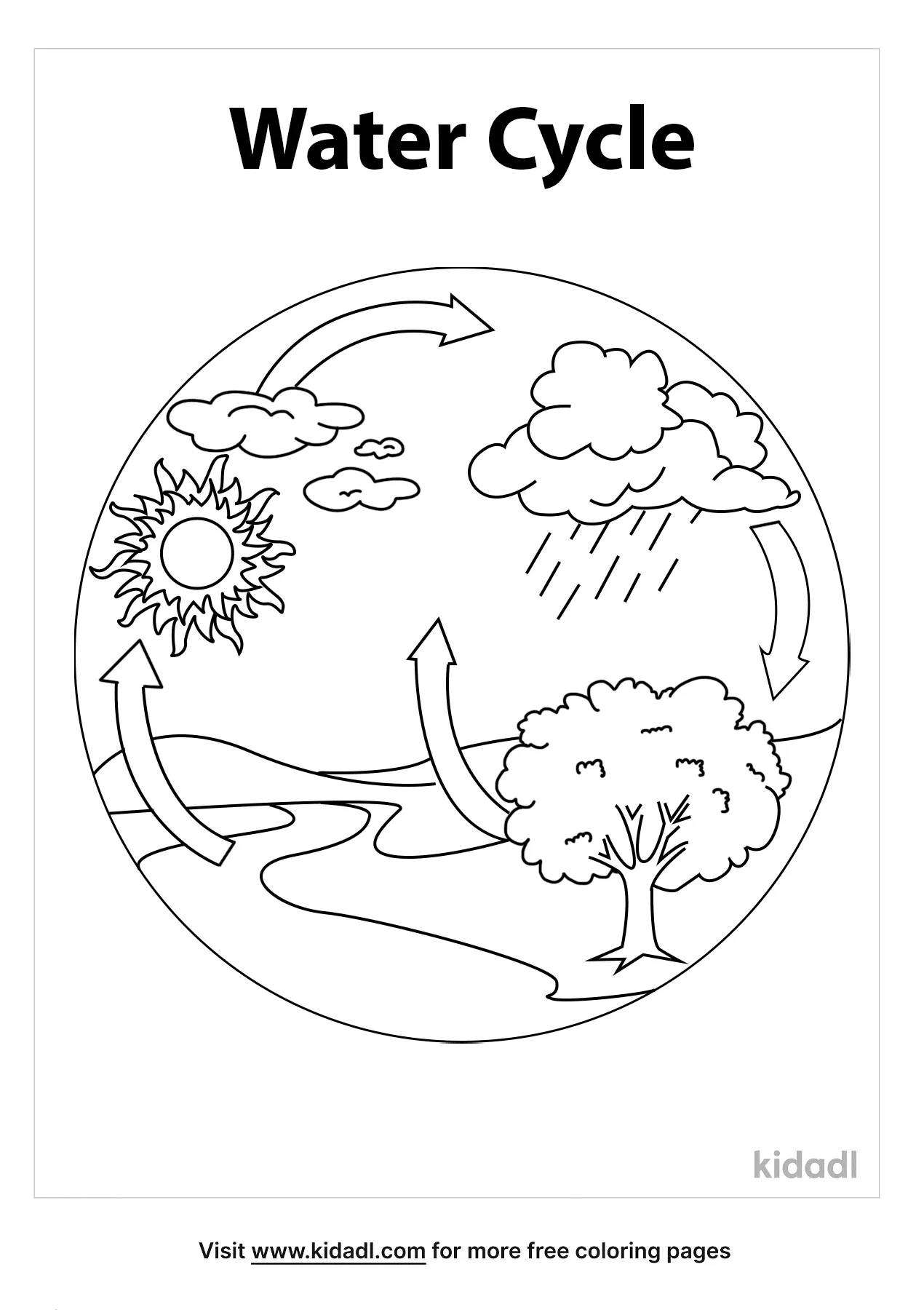 Free simple water coloring page coloring page printables