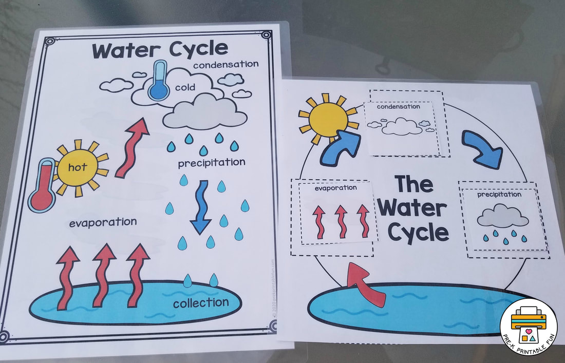 Water cycle preschool science activities
