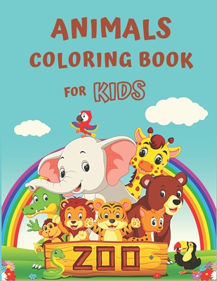 Animals coloring book for kids zoo cute and fun coloring pages of animals for kids ages