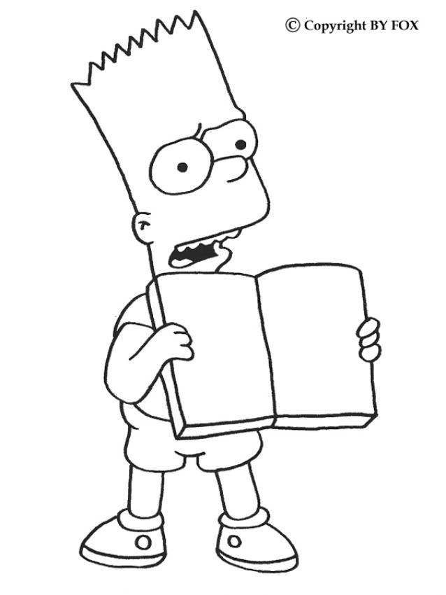 The simpsons coloring pages