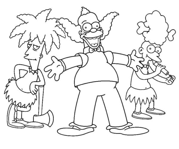 Simpsons coloring pages printable for free download