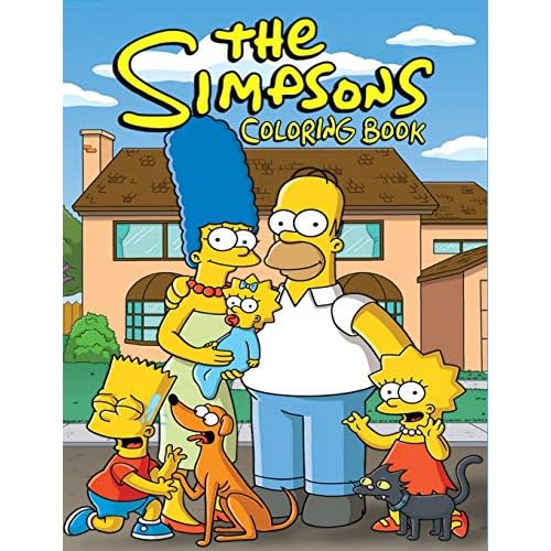 The simpsons coloring book coloring book for kids iceland