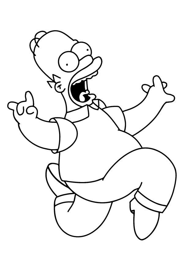 Coloring pages printable simpsons coloring page